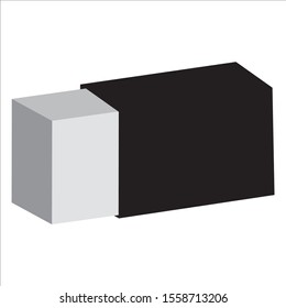 Eraser. vector eraser symbol, education icon