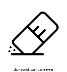 eraser vector thin line icon 
