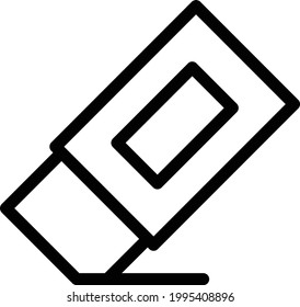 eraser vector thin line icon