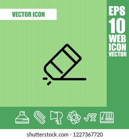 Erases icon vector