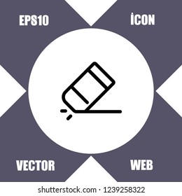 Erases icon vector