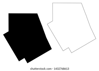 Erath County, Texas (Counties in Texas, United States of America,USA, U.S., US) map vector illustration, scribble sketch Erath map