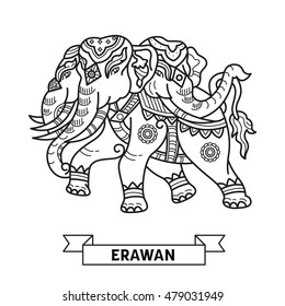 Erawan elephant svg