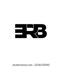 vector de diseño de logotipo de monograma de letras ERB