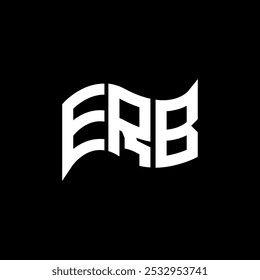 Diseño de logotipo ERB, logotipo simple y moderno de ERB. Diseño de alfabeto de lujo ERB  