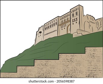 The Erbil Citadel, also known as the Hawler Castle