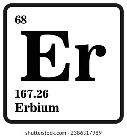 erbium icon vector illustration design