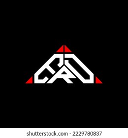 ERD letter logo creative design with vector graphic, ERD simple and modern logo in round triangle shape.
