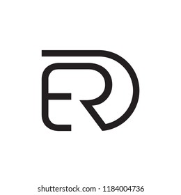 ERD logo letter design