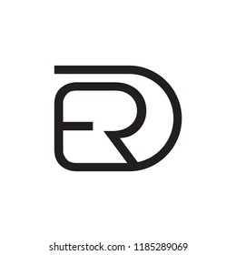 ERD logo letter design