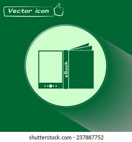 e-reader, book vector icons