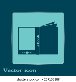 e-reader, book vector icons