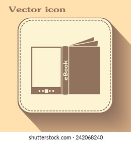 e-reader, book vector icons