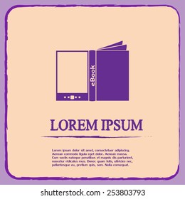 e-reader, book vector icons