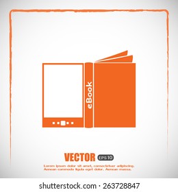 e-reader, book vector icons