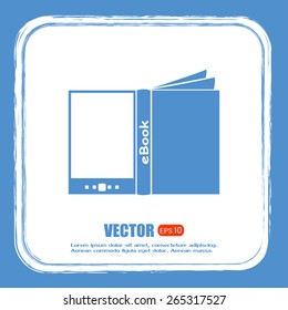 e-reader, book vector icons