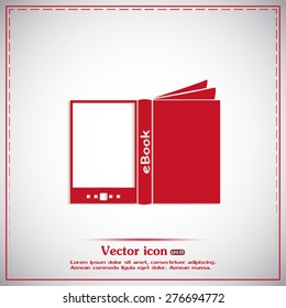 e-reader, book vector icons