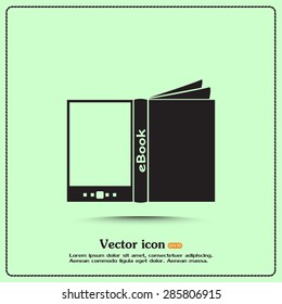 e-reader, book vector icons