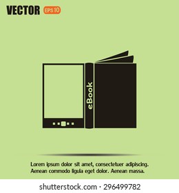 e-reader, book vector icons