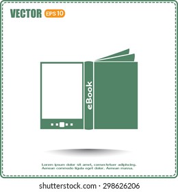e-reader, book vector icons