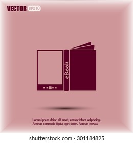e-reader, book vector icons
