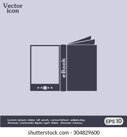 e-reader, book vector icons