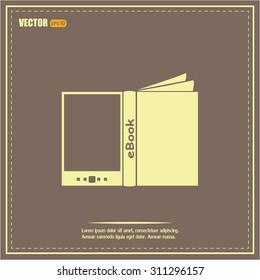 e-reader, book vector icons