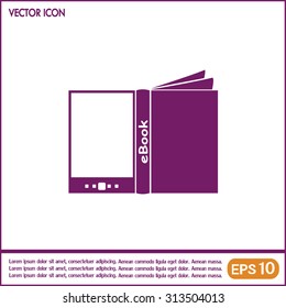 e-reader, book vector icons