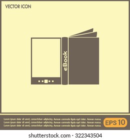 e-reader, book vector icons