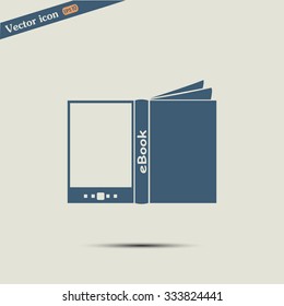 e-reader, book vector icons