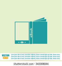 e-reader, book vector icons