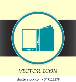 e-reader, book vector icons