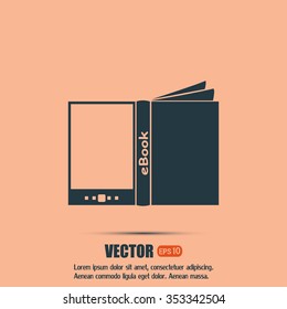 e-reader, book vector icons