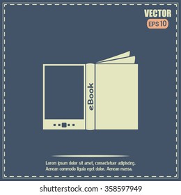 e-reader, book vector icons