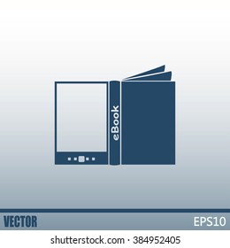 e-reader, book vector icons