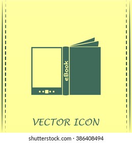 e-reader, book vector icons