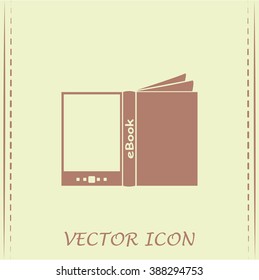 e-reader, book vector icons