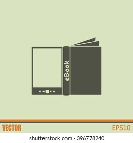 e-reader, book vector icons