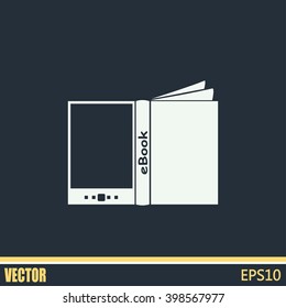 e-reader, book vector icons