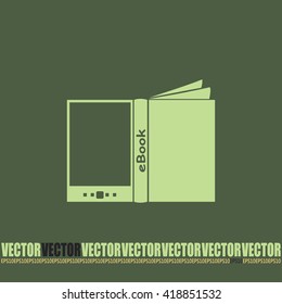 e-reader, book vector icons