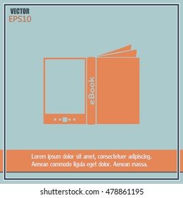 e-reader, book vector icons