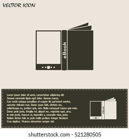 e-reader, book vector icons