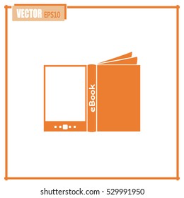 e-reader, book vector icons