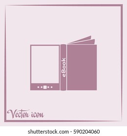 e-reader, book vector icons