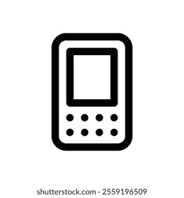 E-reader. Editable stroke vector icon.