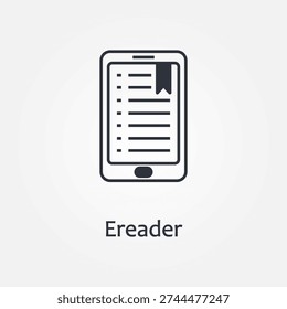 ereader icon symbol illustration vector eps10 logo template design