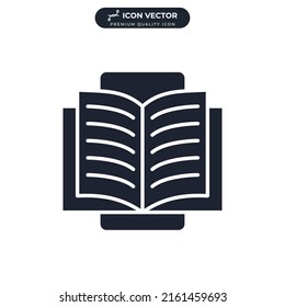 Ereader icon symbol template for graphic and web design collection logo vector illustration