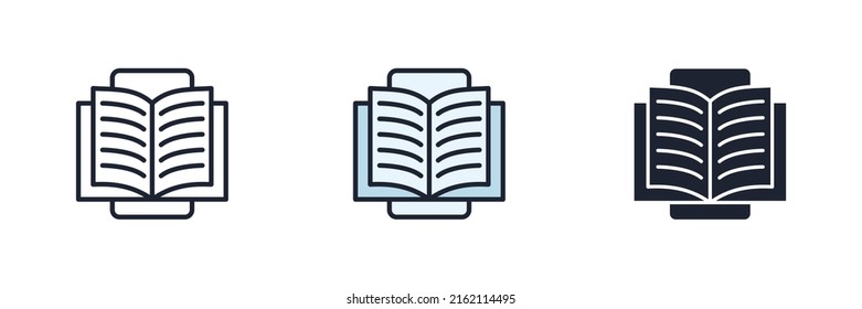 Ereader icon symbol template for graphic and web design collection logo vector illustration