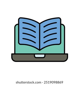 ícone e-reader com fundo branco vetor ilustração stock