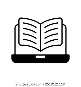 ícone e-reader com fundo branco vetor ilustração stock